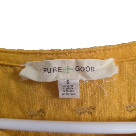 Anthropologie Mustard Yellow Textured Tank Top - Picture 5 of 5